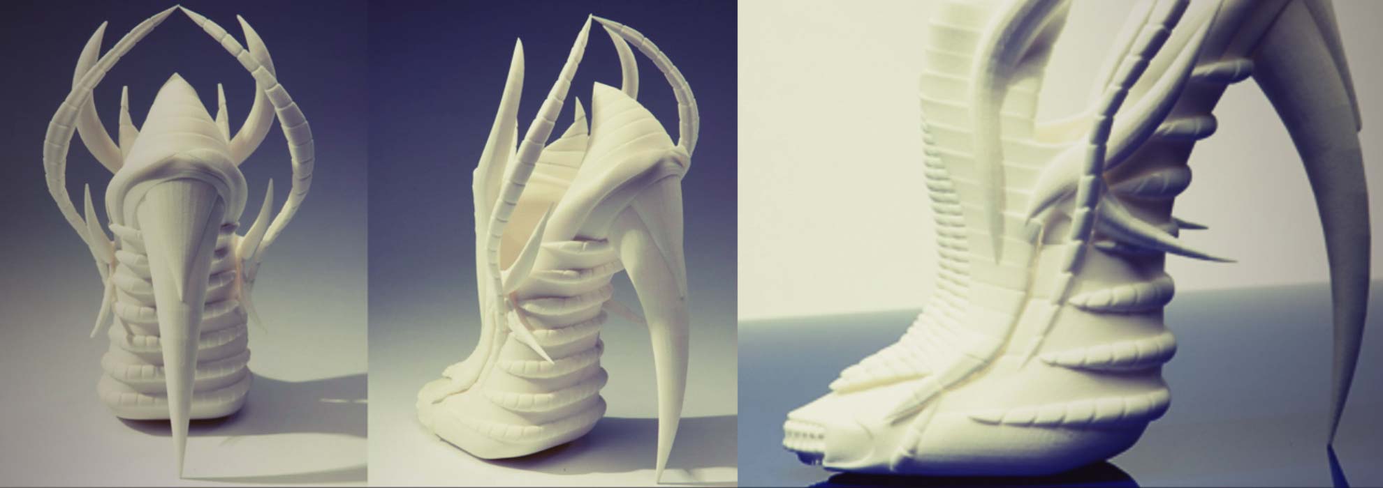Дизайнерские туфли из полимера